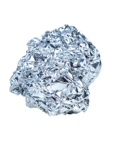 Aluminium rock, with no background